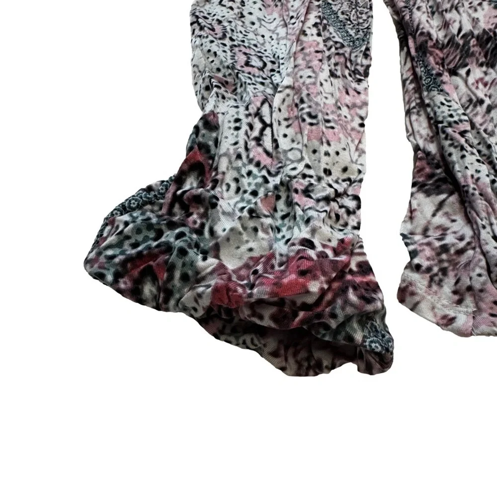 Haute Hippie Tribe Malia Printed Knit Surplice Top Summer Tapestry Size XS NEW - Picture 14 of 16